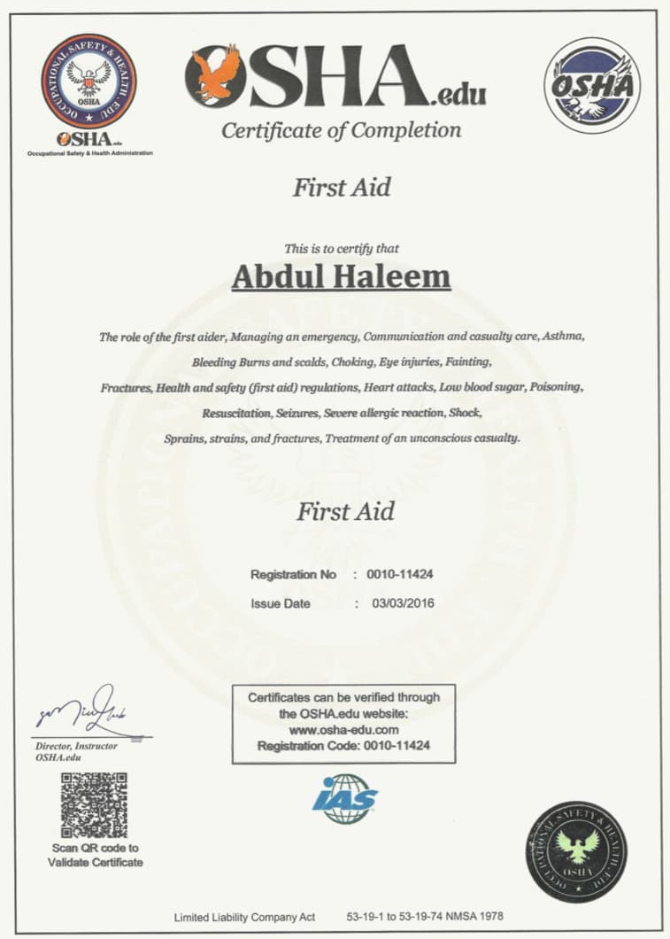 First Aid
